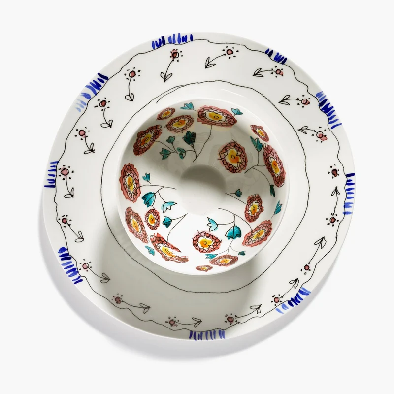 Serax Midnight Flowers Bowl