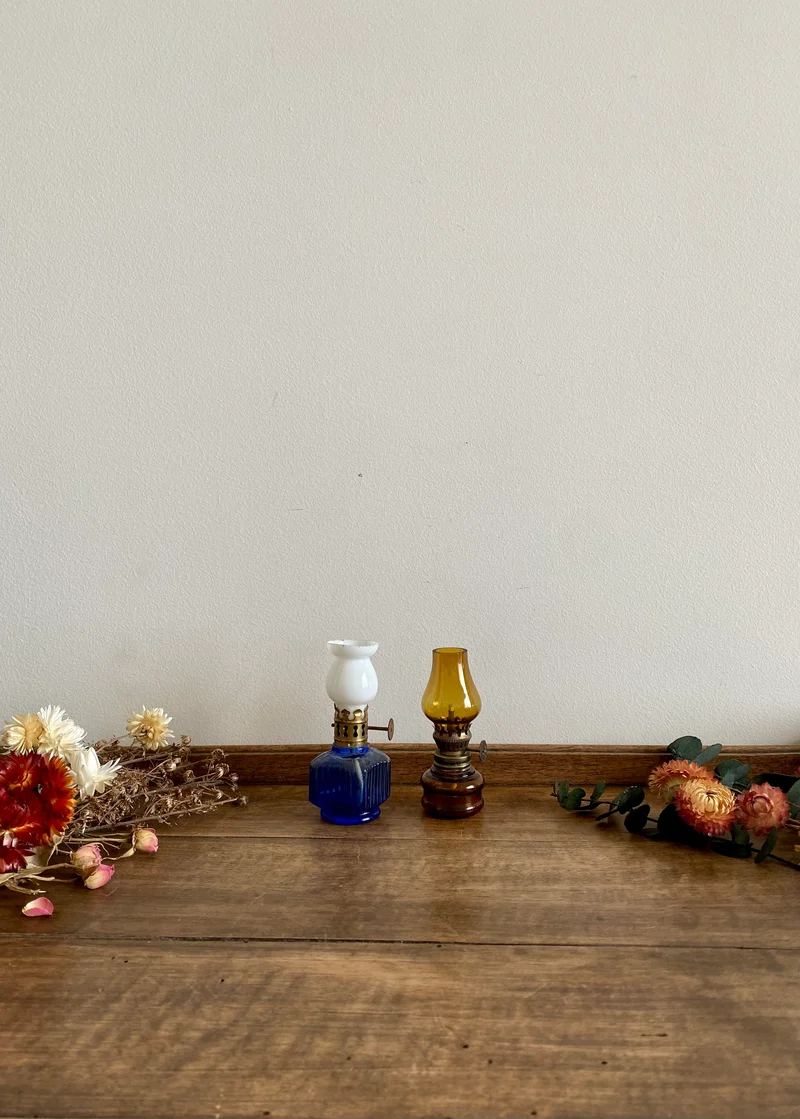 Lampes à pétrole miniatures