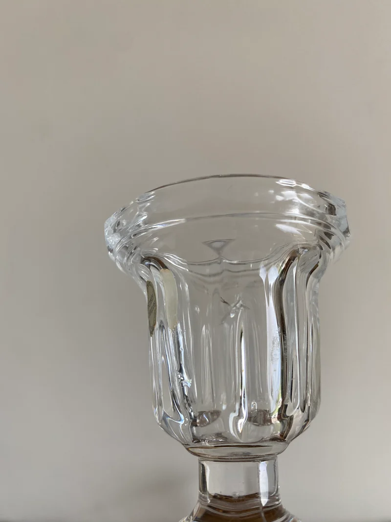 Bougeoirs en cristal d’arques