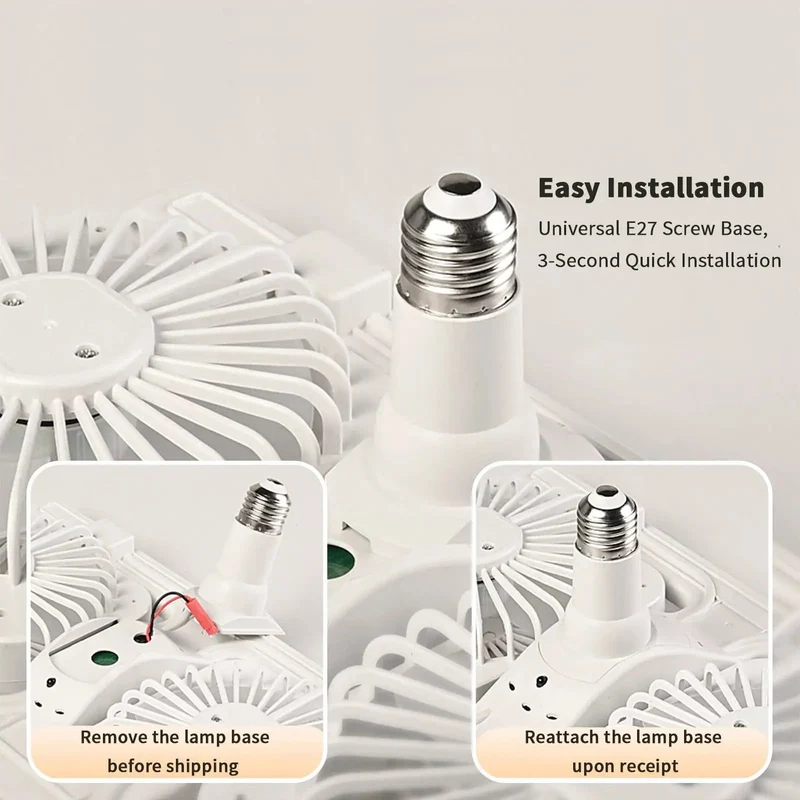 Slick Double Head Ceiling Fan With E27 Screw Base And Built In Light Solid Cooling Vibes For Living Rooms Sweet Remote Operation Small Fan With Adjustable Speed