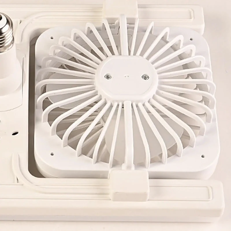 Slick Double Head Ceiling Fan With E27 Screw Base And Built In Light Solid Cooling Vibes For Living Rooms Sweet Remote Operation Small Fan With Adjustable Speed