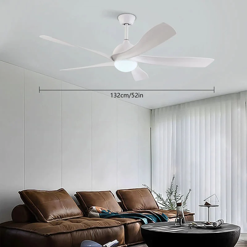 Heavy Duty Ceiling Fan With Built In Ambient Light And Fast Acting Remote Providing Six Smooth Speeds And A Reversible Pure Copper Motor Crafted From Tough Rust Proof Iron For Easy Chill Comfort In Bedrooms Or Living Rooms
