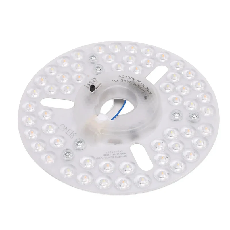 6.3 Inch Slick LED Ceiling Fan Light Retrofit Board With Magnetic Snap On Install And Adjustable 5CCT Warm To Cool White Quick Swap For Hassle Free DIY Fixes