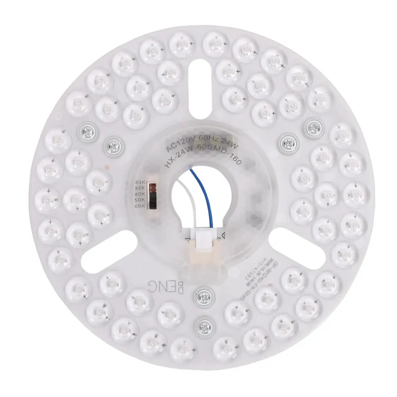 6.3 Inch Slick LED Ceiling Fan Light Retrofit Board With Magnetic Snap On Install And Adjustable 5CCT Warm To Cool White Quick Swap For Hassle Free DIY Fixes