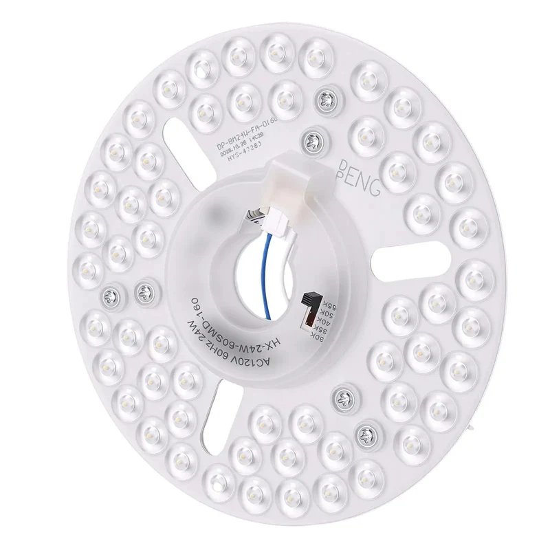 6.3 Inch Slick LED Ceiling Fan Light Retrofit Board With Magnetic Snap On Install And Adjustable 5CCT Warm To Cool White Quick Swap For Hassle Free DIY Fixes