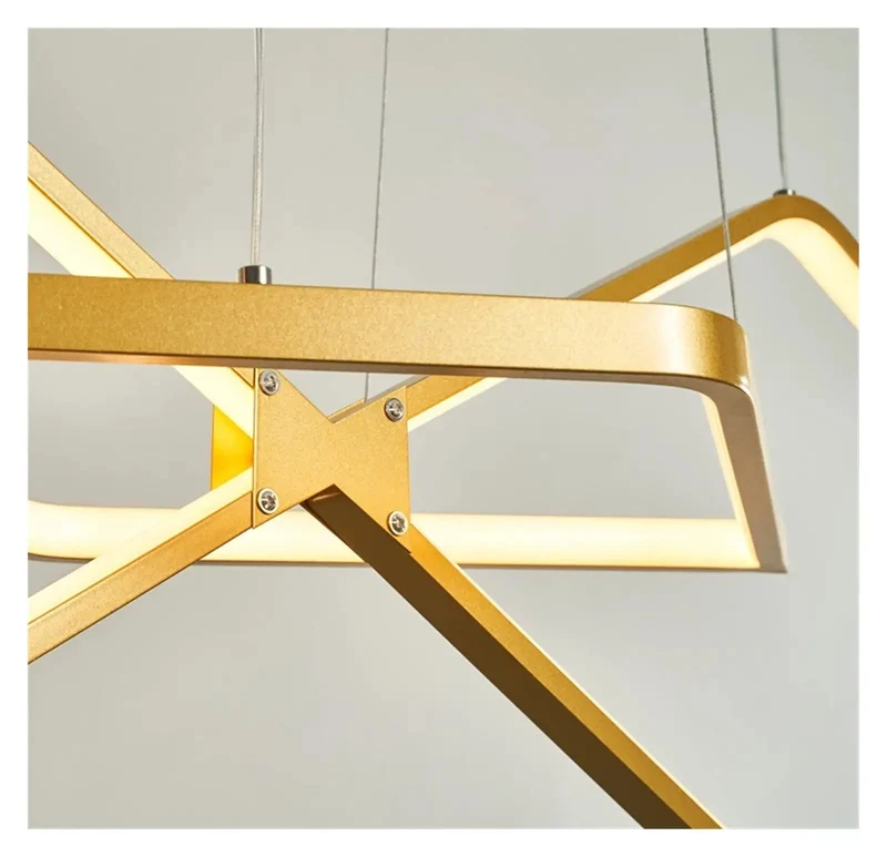 Level Up Your Space With Badass Minimalist Led Pendant Light Dimmable Remote Control Aluminum Build Soft Silicone Strip Non Dazzling Glow Perfect For Dining Table Living Room Office Shop Black White L100Cm