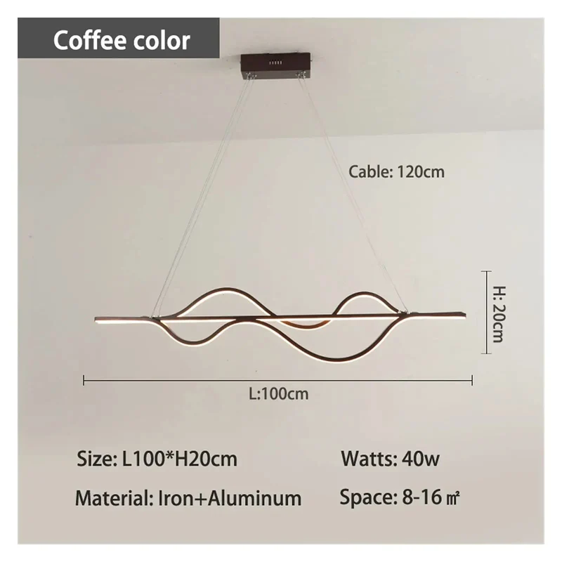 Superior Build Modern Dimmable Led Pendant Light With Anti Glare Chill Lighting And High Transmission Nano Silica Strips For Dining Room Kitchen Bar Setup