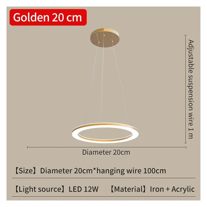 Modern LED Pendant Lamp Acrylic Circle Shade Stepless Dimmable Dining Kitchen Island Fixture Delivering Smooth Warm Ambient Glow For A Legit Cozy Home Boost With Sick Design Vibes And Top Tier Styling