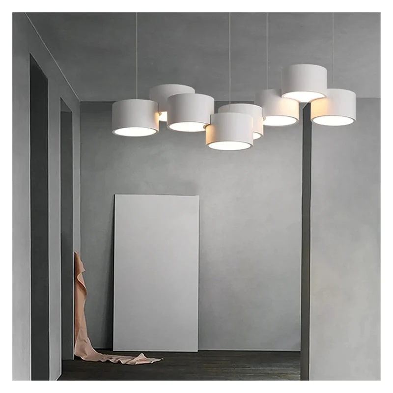 Modern Dimmable Led Pendant Light With Six Or Eight Hanging Lanterns For Kitchen Living Room And Office Built With Top Shelf Iron Craftsmanship Antirust Coating And Nano Acrylic Shades Dishing Out Smooth Warm Glow And Zero Hassle Setup For Your Next Home