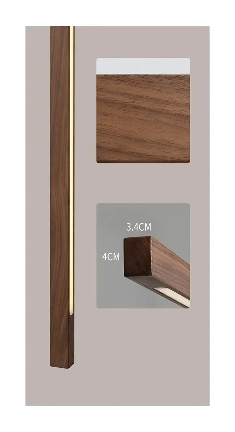 Solid Wooden Led Pendant Light Dimmable Ceiling Lamp Modern Industrial Hanging Fixture For Living Room Dining Area Smooth Neutral Glow Top Shelf Energy Efficient Vibe Setting Home Decor