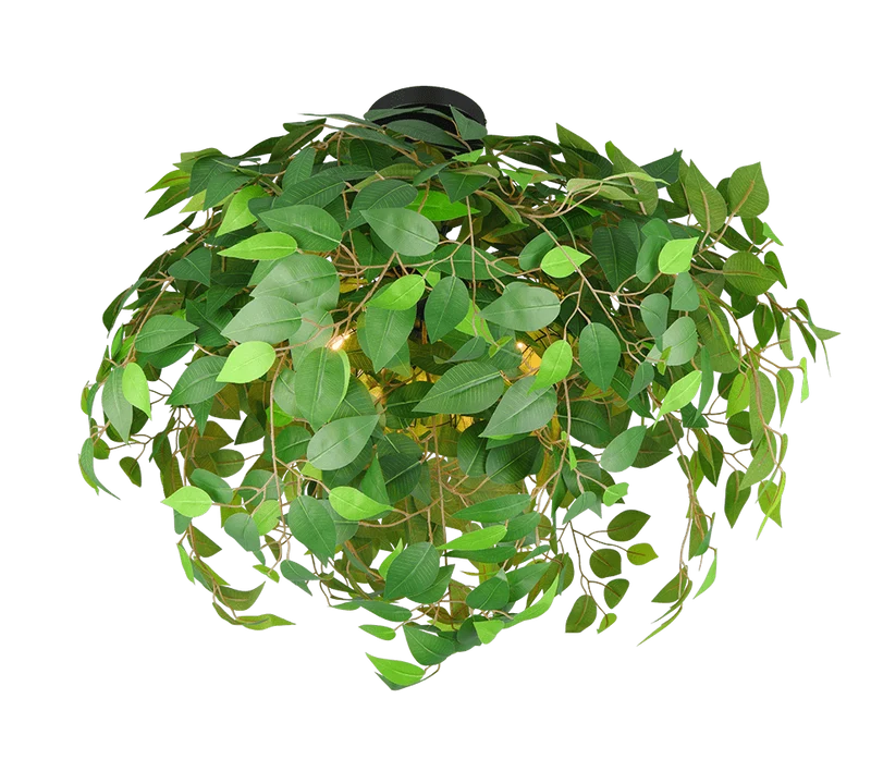 Plafonnier suspension fausse plante