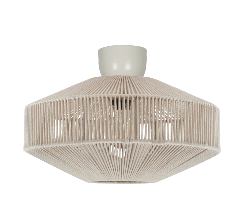 Plafonnier rotin moderne pour Salon