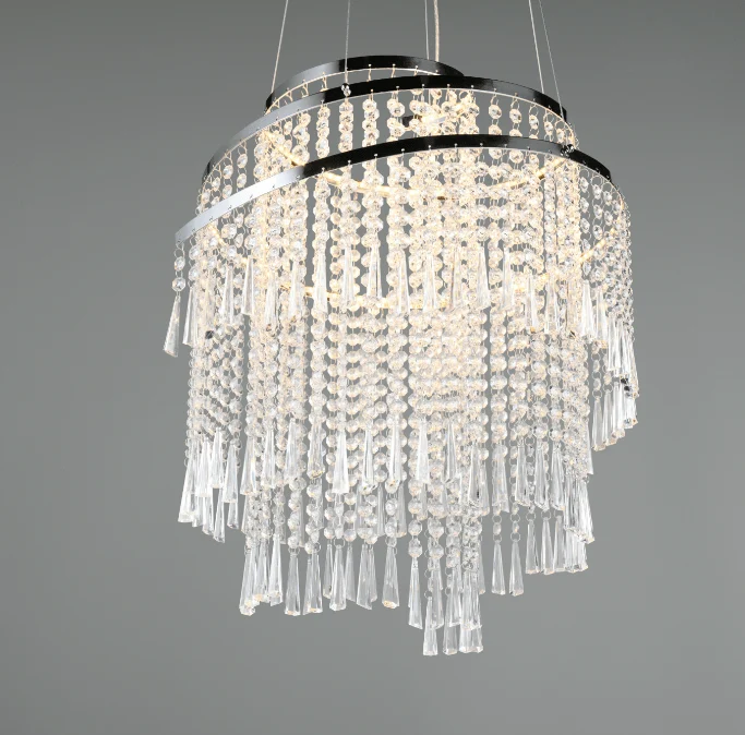 Lustre suspension cristal pour Salon
