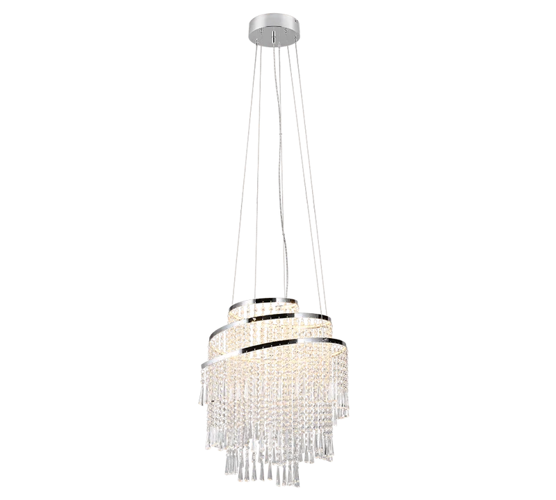 Lustre suspension cristal pour Salon