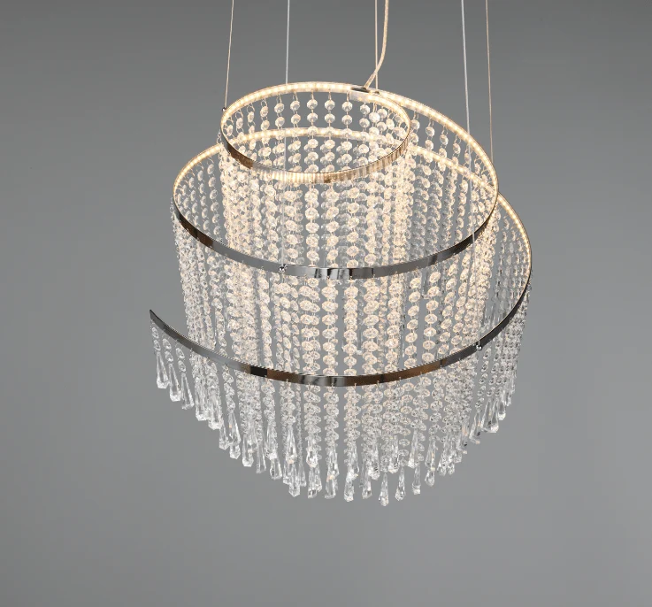 Lustre suspension cristal pour Salon