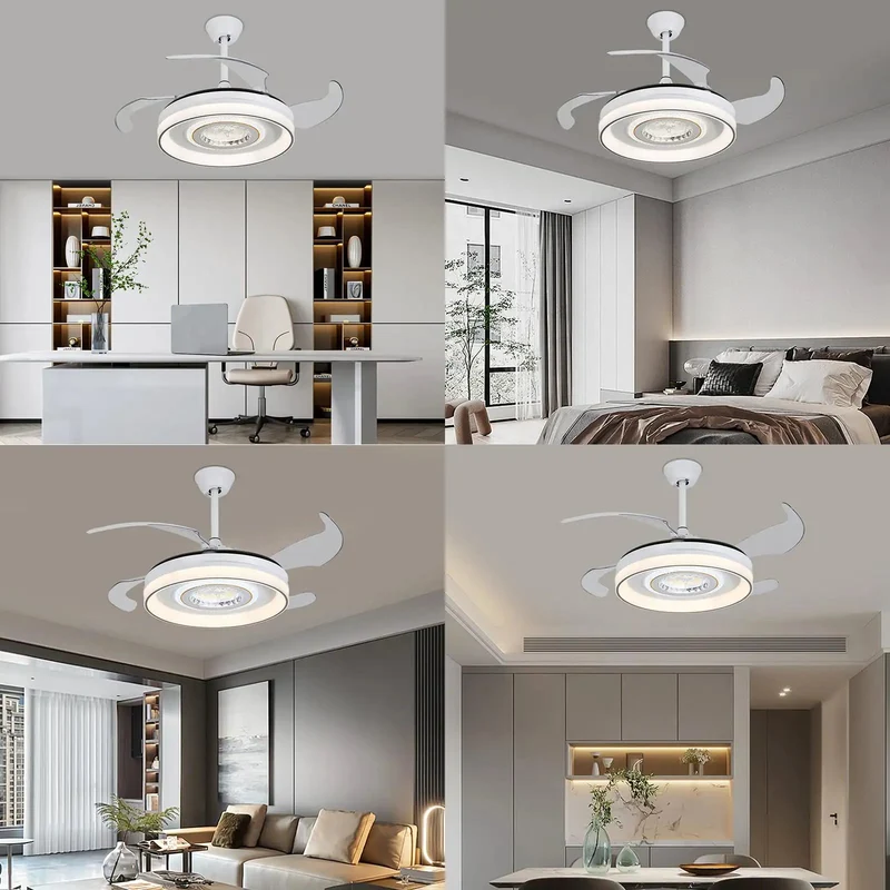 Level Up Your Living Room With This Modern Six Speed Ceiling Fan That Delivers Smooth Whisper Quiet Airflow Hassle Free Remote Control And Crisp Led Ambient Lighting For Endless All Season Chill