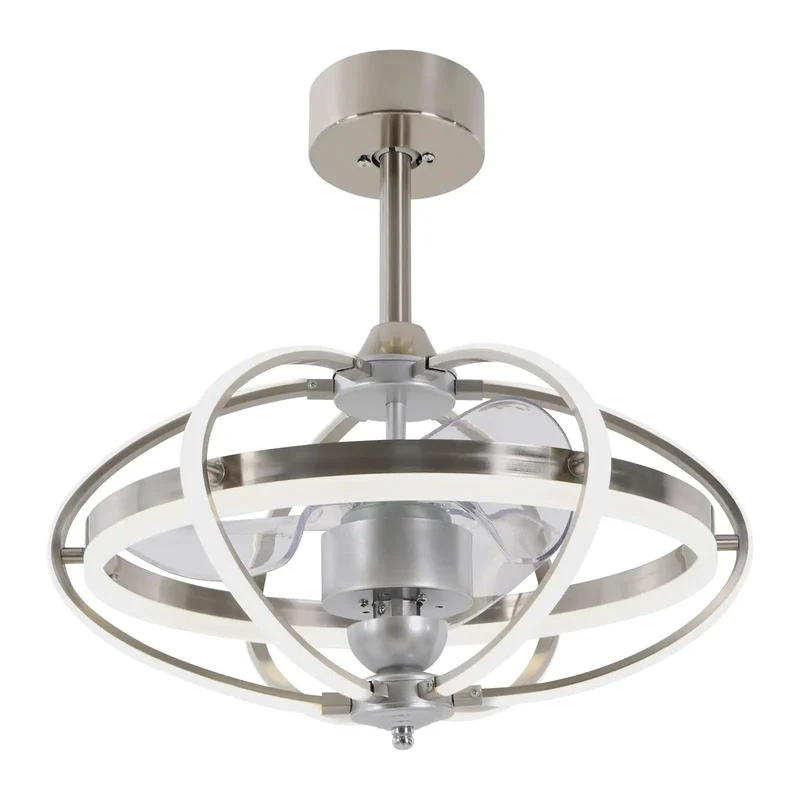 Heavy Duty Ceiling Fan With Integrated Light 6 Speed Whisper Quiet Motor 3 Color Temperature Selection Sturdy Iron And Aluminum Frame Acrylic Blades Sharp Aesthetic Rock Solid Mount Great For Chill Spaces