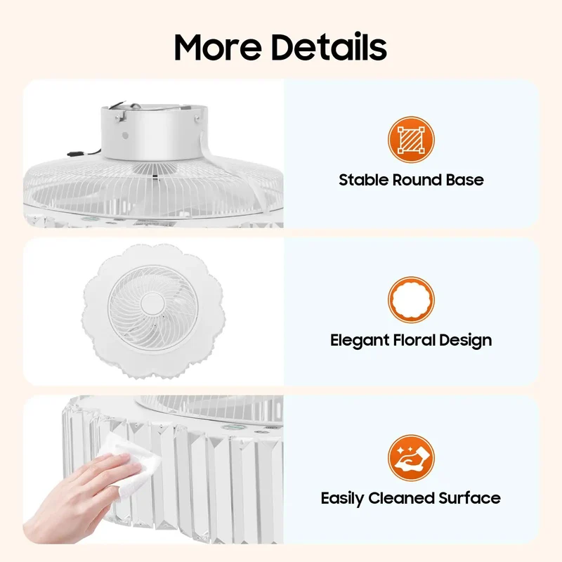 Super Chill 23 Inch Ceiling Fan With Tri Color Remote Dimmable Lighting And Ultra Silent Pure Copper Motor For Bedroom Or Den Wireless Controller Smooth Spin Easy Install No Hassle Design