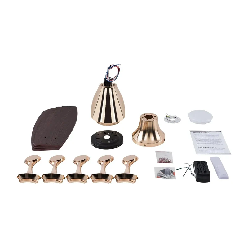 Slick Modern Gold Ceiling Fan With Chandelier Light And Five Blades For Living Rooms Featuring No Sweat Remote Control Three Tunable Lighting Modes And Real Deal Quiet Airflow For A Total Home Vibe Upgrade