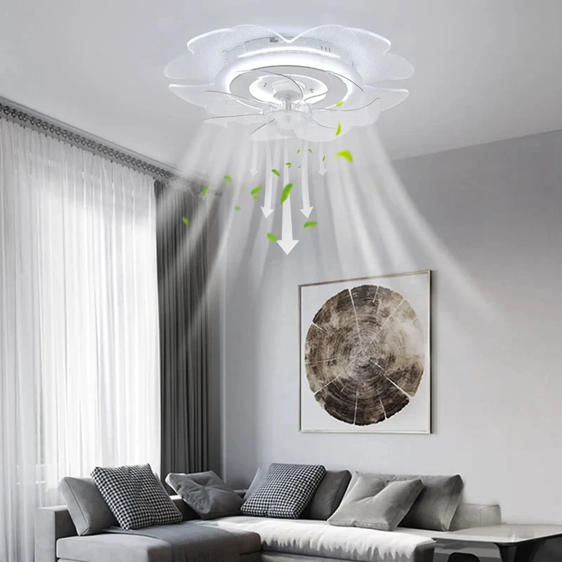 18.5 Inch Flush Mount Ceiling Fan With Light App Control Ridiculously Quiet 6 Speeds Butter Smooth Airflow Durable Impact Resistant Acrylic Low Profile Smart Home Upgrade Perfect For Bedroom Family Room And Kitchen Indoors