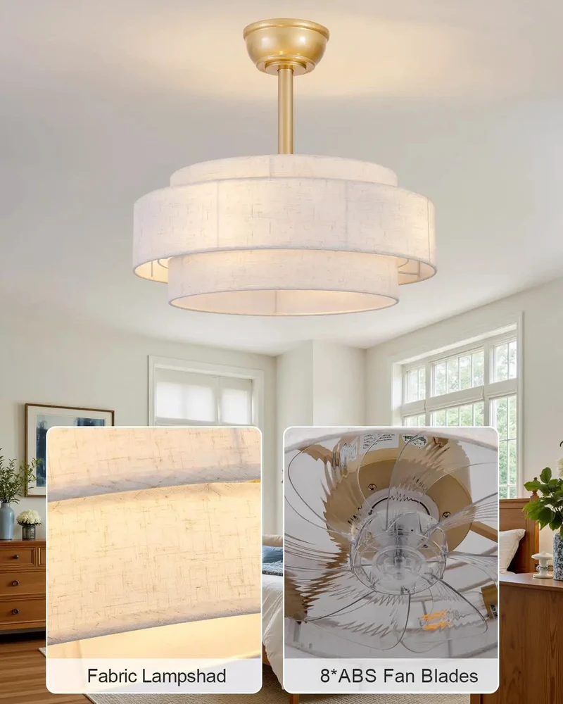 Smooth Runnin Ceiling Fan With Warm White Light And Shiny Gold Finish For Your Living Room Or Back Porch Whisper Quiet Blades And Badass Chic Style That Brings Sweet Cooling Air Straight To You