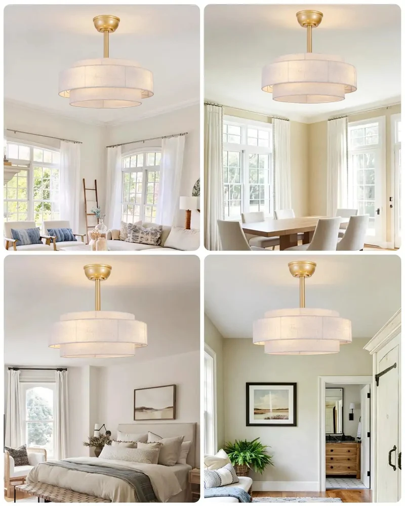 Smooth Runnin Ceiling Fan With Warm White Light And Shiny Gold Finish For Your Living Room Or Back Porch Whisper Quiet Blades And Badass Chic Style That Brings Sweet Cooling Air Straight To You