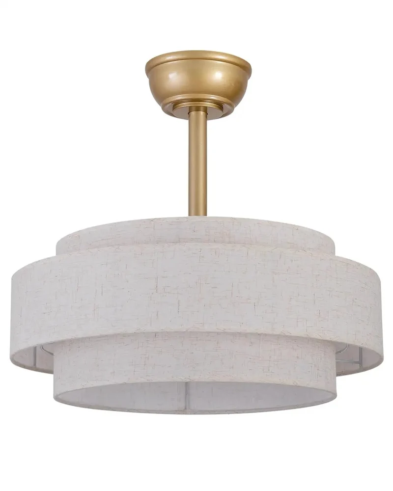 Smooth Runnin Ceiling Fan With Warm White Light And Shiny Gold Finish For Your Living Room Or Back Porch Whisper Quiet Blades And Badass Chic Style That Brings Sweet Cooling Air Straight To You