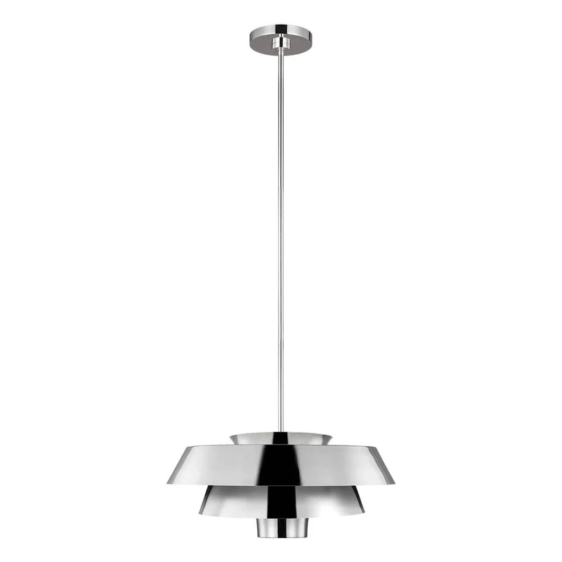 Suspension LED chrome moderne Salon