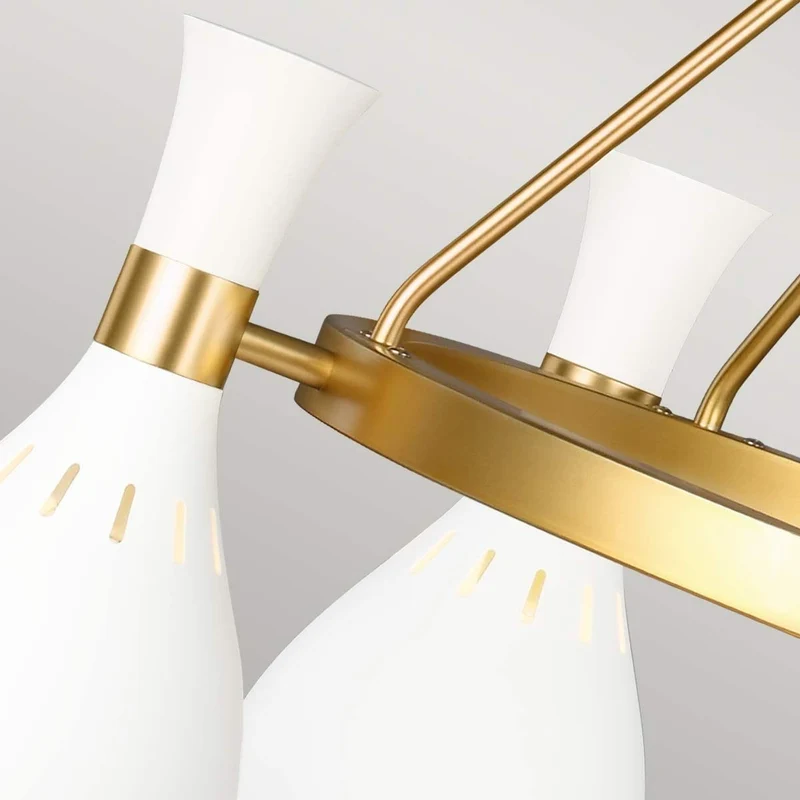 Lustre blanc pour îlot de Cuisine