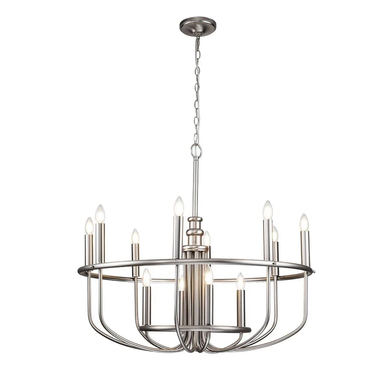 Lustre argent chandelier Salle a Manger