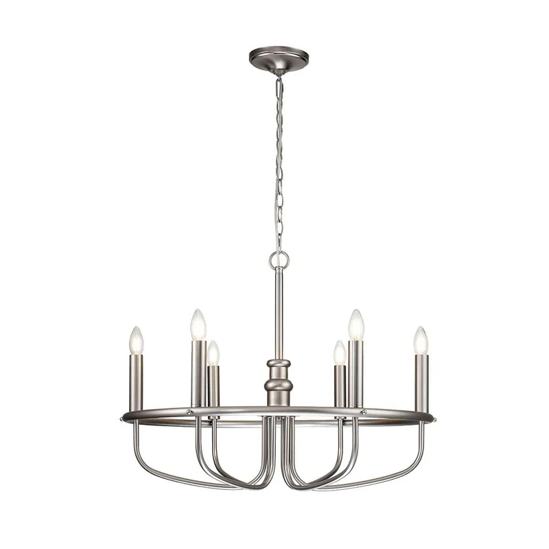 Petit lustre argent chandelier Chambre