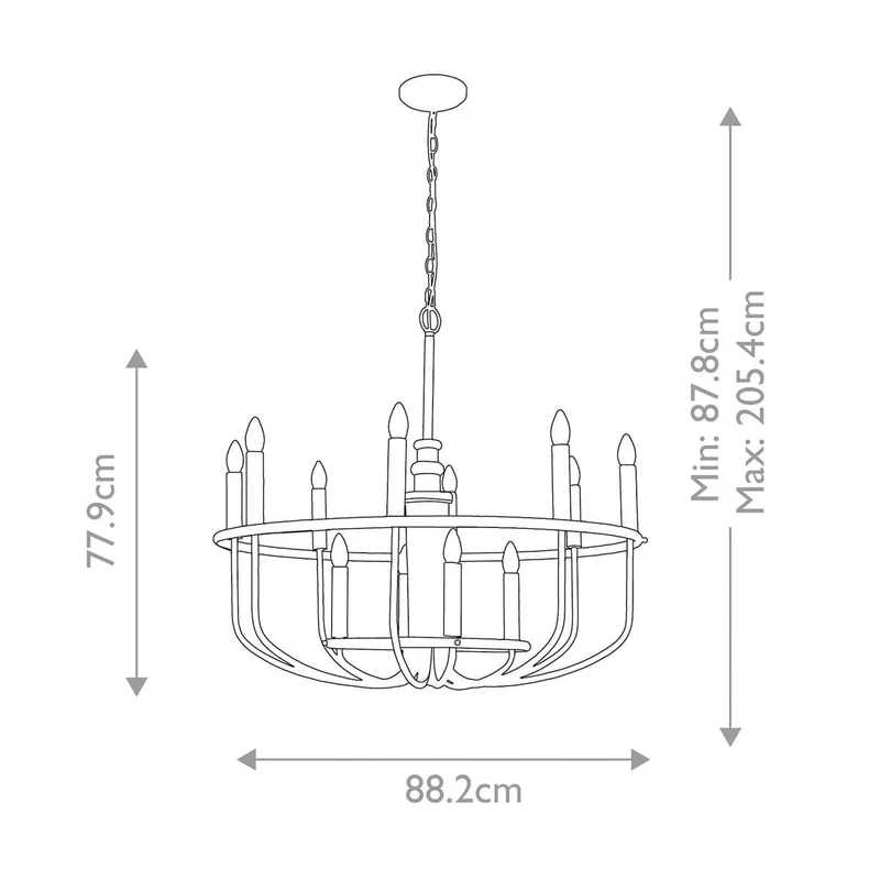 Lustre dore simple pour salon