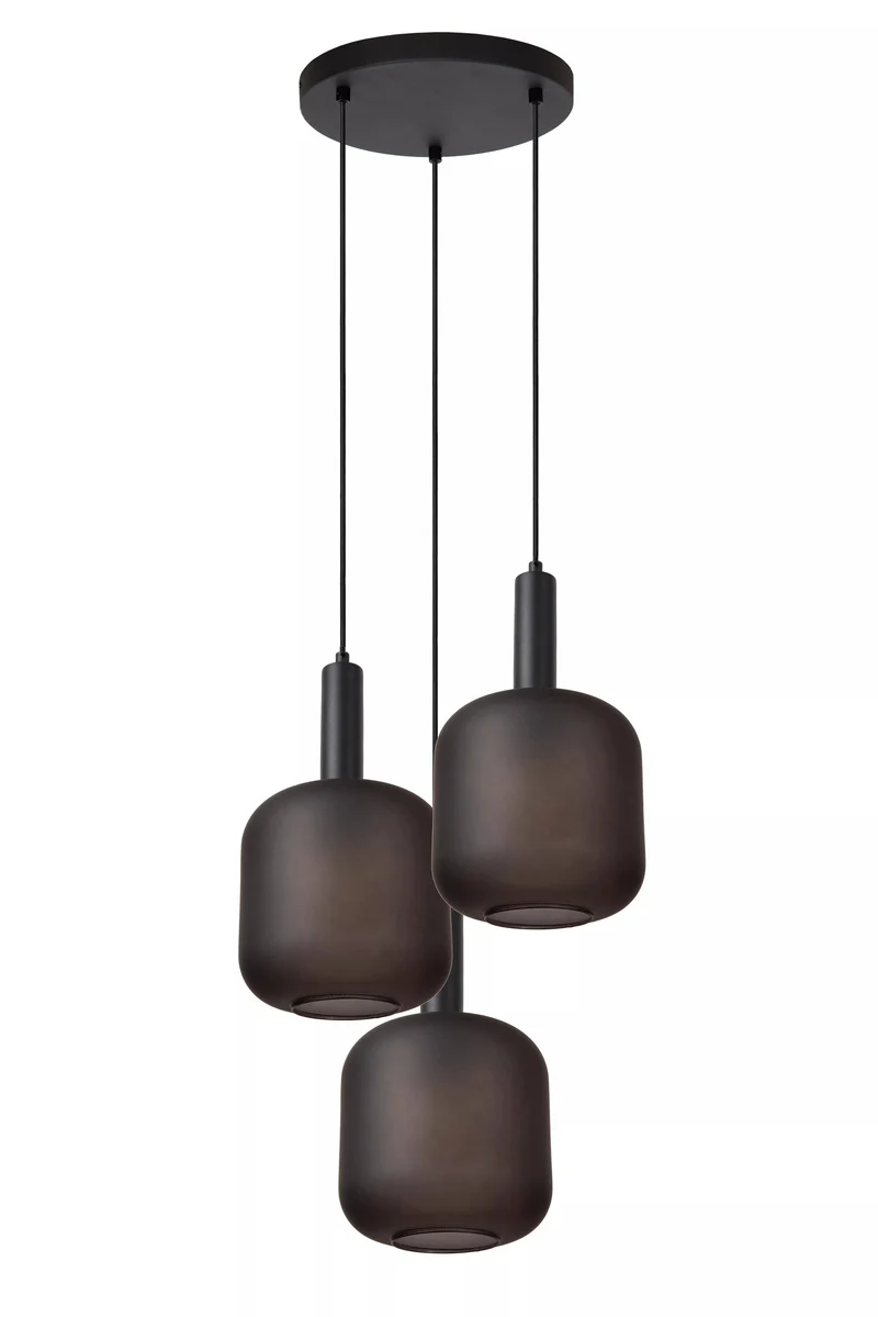 Suspension salon verre fumé