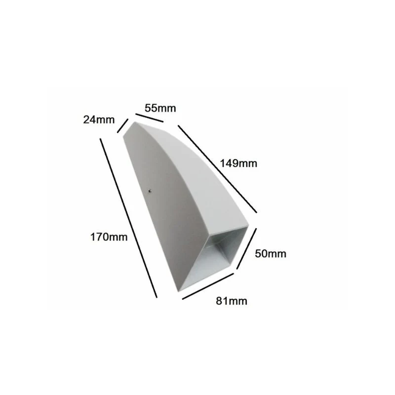 Applique Murale LED Double Faisceaux 7W IP44 BLANC