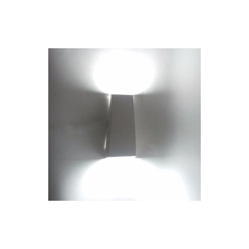 Applique Murale LED Double Faisceaux 7W IP44 BLANC
