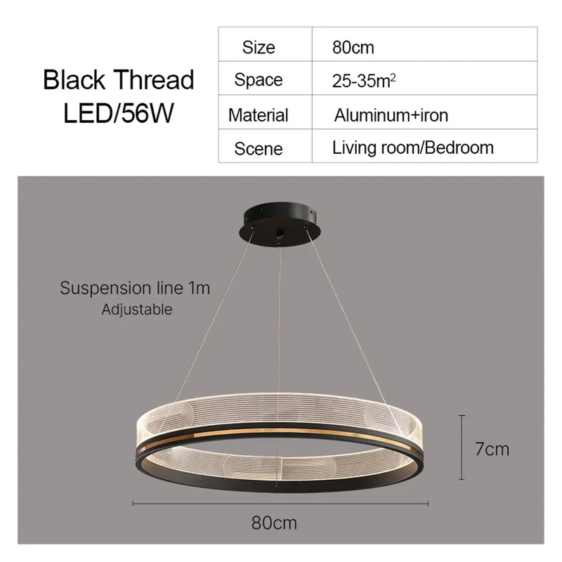 Slick Acrylic LED Ring Pendant Light With Dimmable Remote For Bedroom Kitchen And Living Room Ceiling Fixtures Drops A Killer Soft Non Glare Glow That Builds Major Chill Vibes And Instant Modern Style