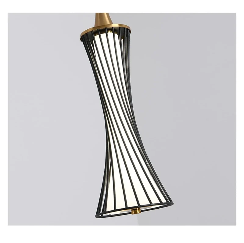 Slick Black Metal Pendant Lamp Delivering Crisp 4000K Neutral Led Glow For Modern Living Spaces Staircases And Urban Hangouts Featuring Eye Safe Illumination And Heavy Duty Construction All Day