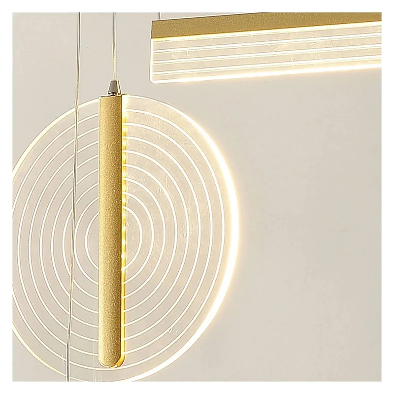 Sleek Modern Led Acrylic Pendant Light Totally Dimmable With Hella Even Glow And Easy Cleanup For Dining Tables Or Chill Living And Bar Decor In Matte Black Or Shiny Gold
