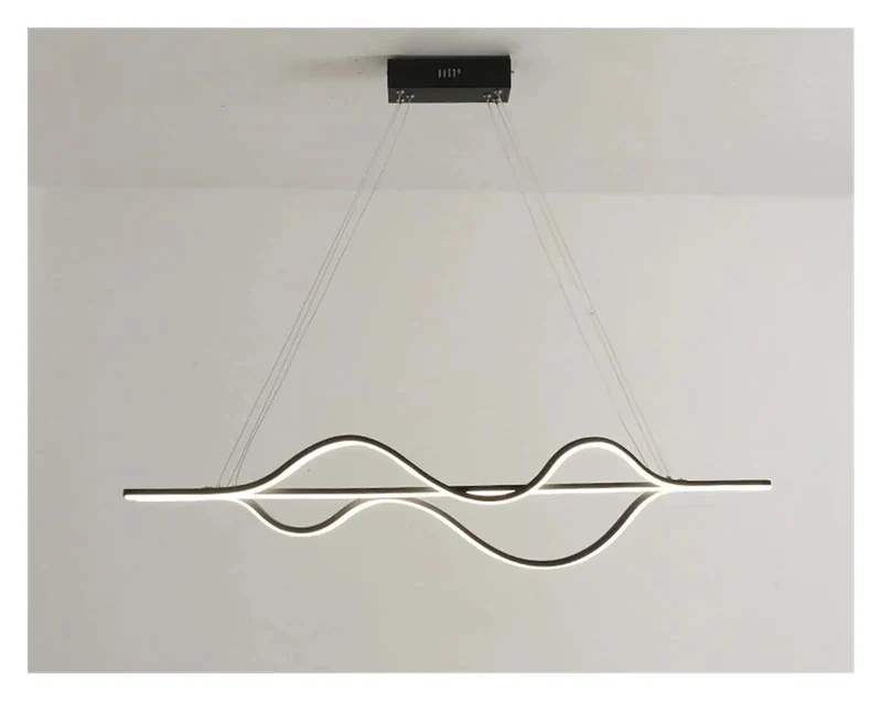 Modern Linear LED Pendant Light 1000MM Dimmable Ceiling Fixture With Hella Smooth Glare Free Illumination And Solid Build For Kitchen Dining Room Or Bar Vibes That Definitely Upgrade Your Setup