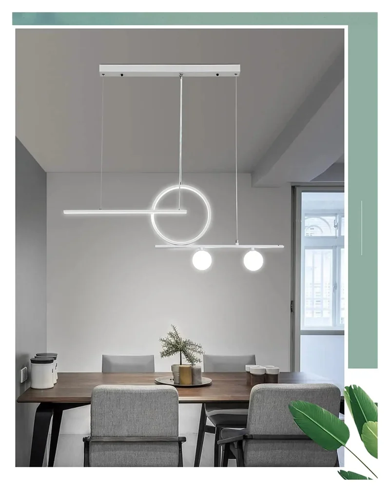 Trending Modern Pendant Light With Snazzy Gold And White Trim For Dining Room Kitchen Or Bar Nordic Hanging Ceiling Lamp Adds Cool Vibe Bright Glare Free Glow Long Lasting Low Maintenance Durability