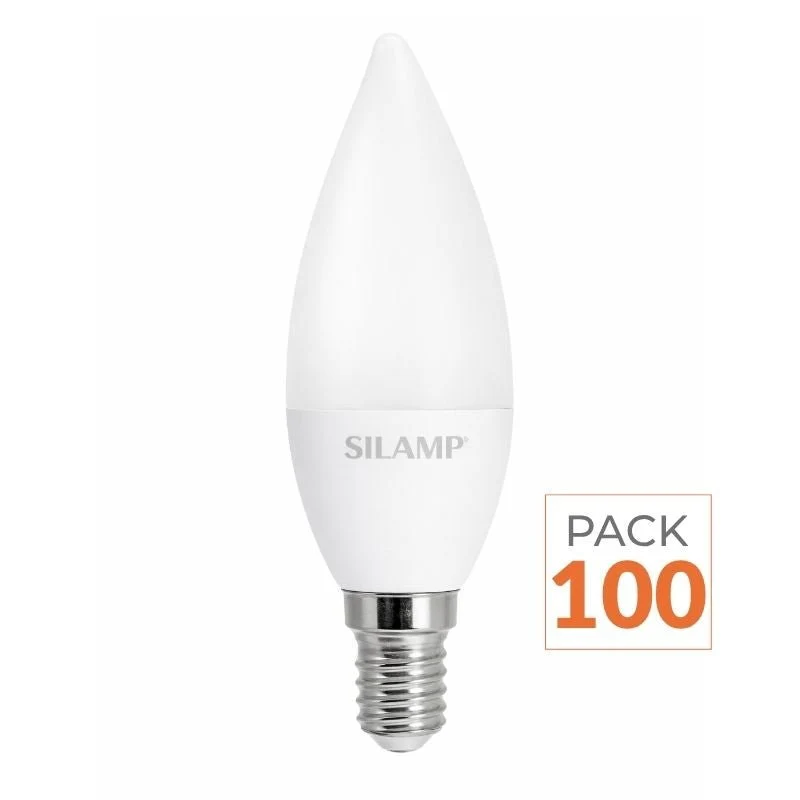 Pack de 100 - Ampoule LED E14 8W 220V C37 180°