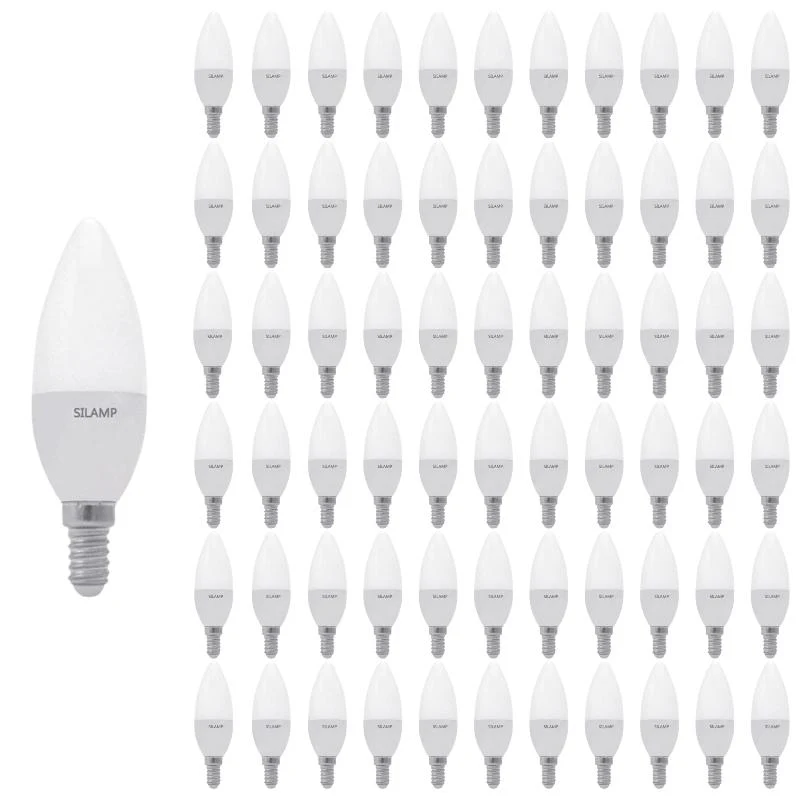 Pack de 100 - Ampoule LED E14 8W 220V C37 180°