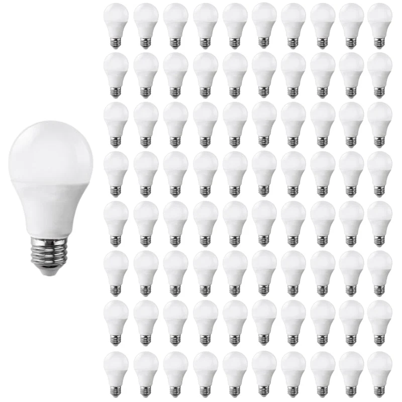 Ampoule LED E27 9W 220V A60 180° - Pack de 100