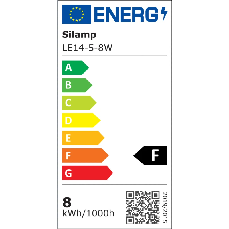 Pack de 5 - Ampoule LED E14 8W 220V G45 300°