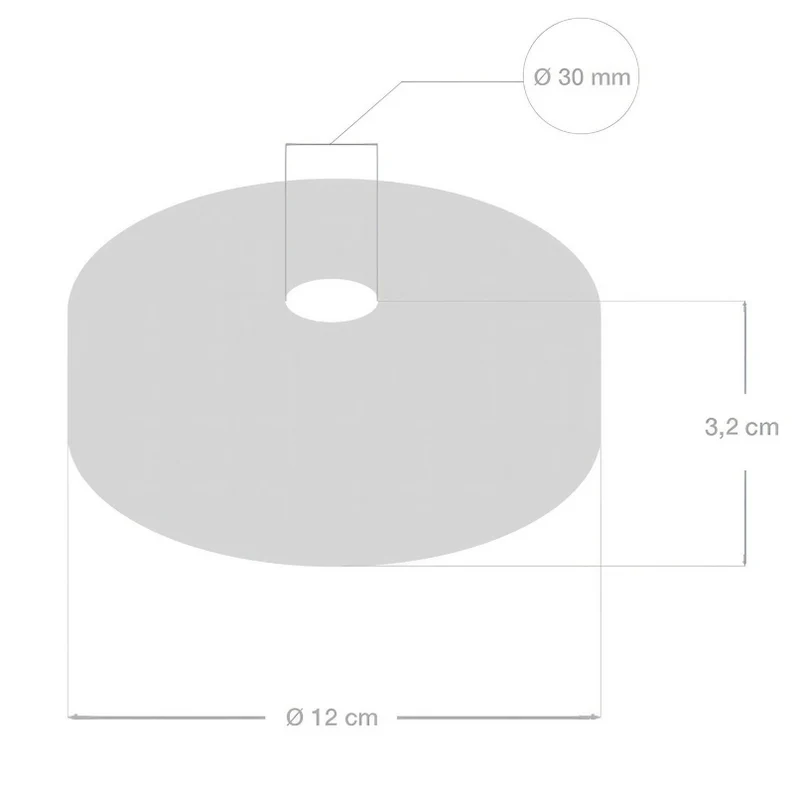 Wooden rosette kit for 3XL cord