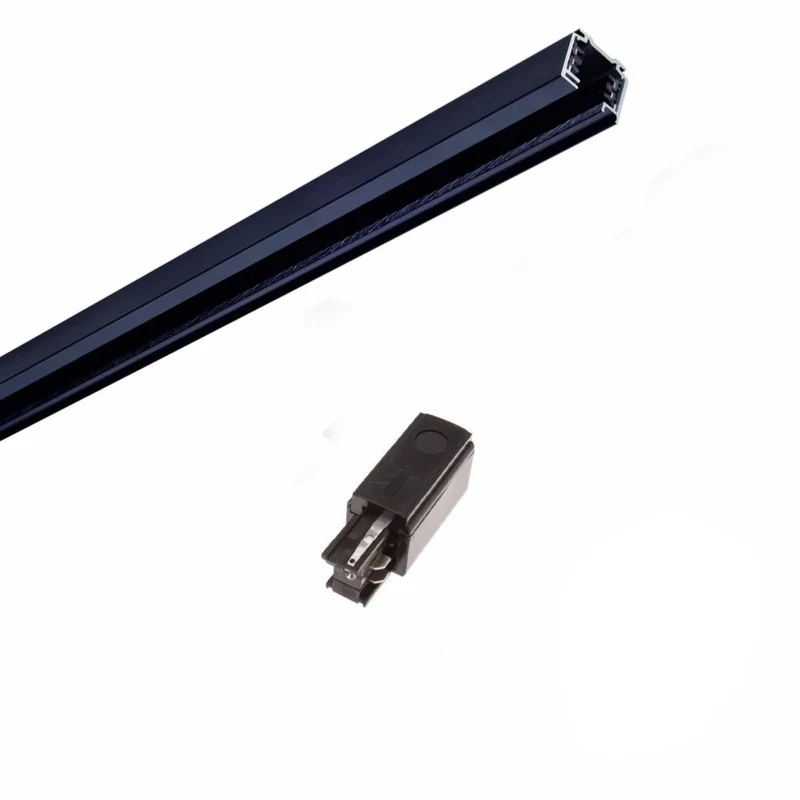 Rail Triphasé pour Spot LED 1,5m NOIR