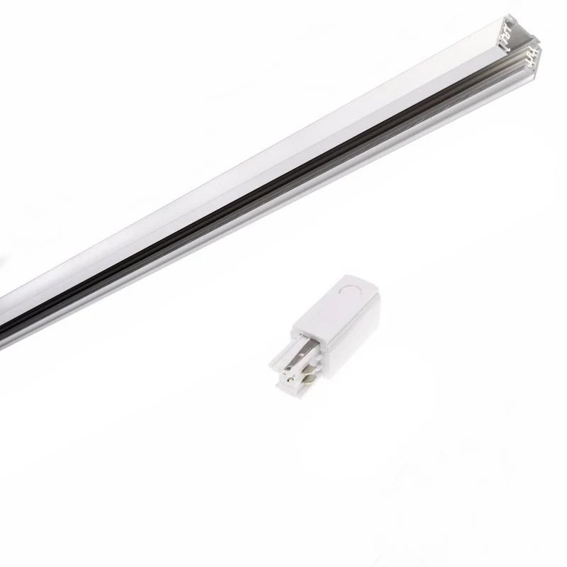 Rail Triphasé pour Spot LED 1,5m BLANC