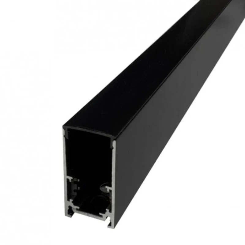 Rail Magnétique en Saillie 48V 1m NOIR