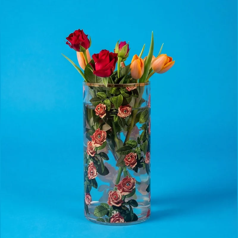 Seletti Toiletpaper Round Glass Vase 50 cm