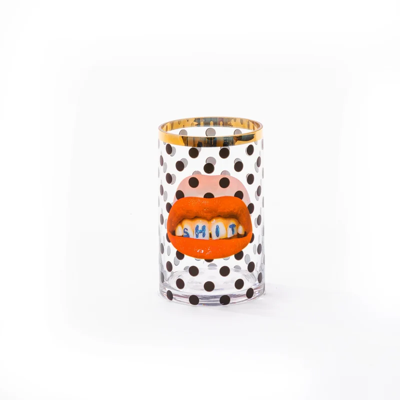 Seletti Toiletpaper Round Glass Vase 14 cm